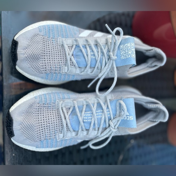 Adidas Pulse Boost HD Knit Sneakers Light Blue - Picture 7 of 7